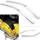 Chrome Saddlebag Side Trim Molding for Honda Gold Wing GL1800 2001-2017, ABS Plastic Fairing Cowl Edge Molding Trim Cover Strips Side Panel Accent Protector Accessories