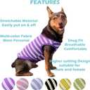 3 x YQYS Dog Shirts Multi-Color Striped Cotton Vest for Small Dogs and Cats Puppy Clothes Teacup Dog Clothing Tank Top for Chihuahua Miniature Pinscher Pink Small