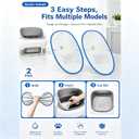 BISIA 2-Pack Self-Cleaning Litter Box Liner Replacement Pad, 15.8 x 14.5 in