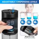 ZOFGENOW Automatic Mouthwash Dispenser for Bathroom,Bathroom Accessories 19.4 Fl Oz Dispensers with Magnetic Cups,Wall Mounted Dispenser,Suitable for All Age Groups,Black