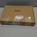 Huukeay 3 Pack 3/ 4 Sleeve Tops for Women Boat Neck Loose Fit Casual Tunic Shirts Ladies Basic Tees Fall(Large, Black, White, Coffee)