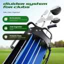 7-Way Golf Stand Bag - Lightweight Golf Club Bags with 7 Full-Length Dividers, Cooler, Rain Hood for Men and Women
