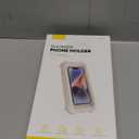 Lamicall Shower Phone Holder Waterproof - 480 Rotatable Retractable Adjustable Shower iPhone Case Holder, Bathroom Wall Phone Mount Stand Water Proof Anti Fog Case, Accessories for 4-7" Cellphones (Snow White)