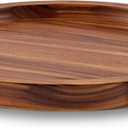 21" Acacia Wood Lazy Susan Organizer Kitchen Turntable for Cabinet Pantry Table Organization