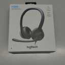 Logitech H391 Wired Headset for PC/Laptop, Stereo Headphones with Noise Canceling Microphone, USBC, inLine Controls, Works with Chromebook Graphite, Black