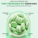 Toilet Deodorizer Tablets  Drop One In and Go  60 Count Citrus Scent  Odor Elimination for Bathroom  Replaces Toilet Spray  Long Lasting  Fresh Bowl Freshener