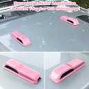 Engine Hood Hinge Cover Trim Exterior Accessories Decoration for 2018-2025 Jeep Wrangler JL JLU Sports Sahara Freedom Rubicon Unlimited Gladiator JT 2-Door & 4-Door (Pink 2PCS)