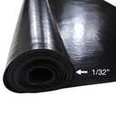 EPDM Rubber Sheet, Black, 60A, 0.125" x 36" x 96"