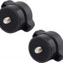 17mm Ball Mount Adapter, 17mm Ball Joint Socket to 1/4-20 Male Screw Adapter for Cameras (2PCS)