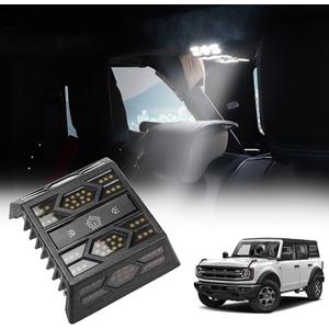 Touch Dome Light Compatible with Ford Bronco 2021-2024 4 Door | Plug-Play LED Ceiling Light Roof Light | Super Bright Reading Light for Bronco | Easy Install (Not Fit 2 Door/Sport)