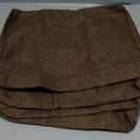 4PCS Linen Soft Foam Seat Cushion | 14x10x2 Inches Bar Stool Cushions Square | Thickened Recliner Cushion | Chair Cushion with Removable Cover (Dark Brown)