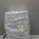 110 Pcs Disposable Tea Cups with Handle Bulk Hard Plastic Coffee Mug Square Espresso Mug Transparent Mini Tea Cup for Catering Party