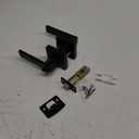 4 Pack Black Door Handles Interior, Passage Door Levers for Hallway & Closet, Interior Closet Door Knobs Heavy Duty Square Non-Locking Handle sets(2.0lb), Reversible for Left & Right Sided Doors