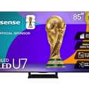 Hisense 85" U7 Mini-LED ULED 4K UHD Best Premium Gaming Google Smart TV (85U75QG, 2025 Model) - QLED, Native 165Hz, VRR 288, Up to 3000 Nits, HDR10+, Dolby Vision IQ · Atmos, IMAX Enhanced, 2.1.2 Ch