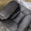 ERYE Oversized Electric Power Lift Recliner Chair for Elderly W/Massage and Heat, Infinite Positions 2 Remote Controllers Faux Leather Upholstered Recliner&Armchair W/Side Pockets & Cupholders (Blue)