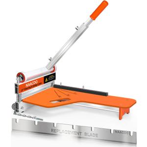 13in Laminate Floor Cutter with Wheel, Extra Blade Work Efficiently | 1 Step Meet Angle&Length Cut,13MM Lvp Cutter, Flooring Tools to Cut Vinyl Plank Floor, Engineer Wood, LVT, VCT, SPC, WPC