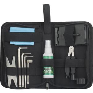 All-in-One Guitar Maintenance & Repair Kit with Carry Case, Essential Tools for Guitar and Bass Care