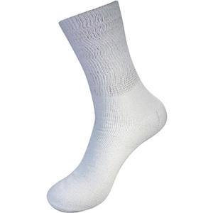 Lot of 3 Pairs Mens gray Diabetic Socks Loose Fit Big Size 13-15 Blue Label