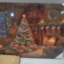 Artiluxy Christmas LED Canvas Wall Art, 24x18in, Lighted Tree with Timer