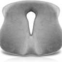 Large Memory Foam Seat Cushion for Tailbone, Coccyx & Pressure Relief – Ergonomic Cushion for Office Chair, Car, Home & Wheelchair – Ultimate Comfort for Long Sitting Hours – Grey (Unisex)