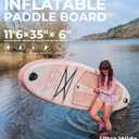 TIGERXBANG 11'6"/11'/10' Inflatable Paddle Board with Complete Accessories, Versatile Premium Paddle Boards for Adults/Youth, Stand Up Paddle Board Polar/Wave/Sunny Wave Collection