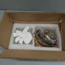 Hanging Pendant Light, Antique 5.31 Inch Pendant Lights with Light Bulb Retro Glass Shade Easy Installation Braided Light Cord Hanging Lamp for Living Room, Bedroom and Dining Room (Hardwired 13.5cm)