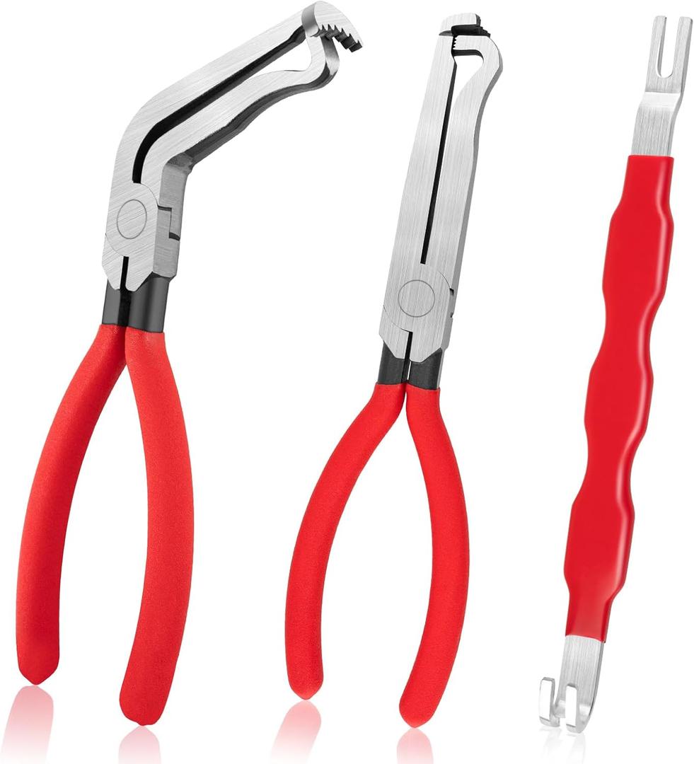 3PCS Electrical Disconnect Pliers, Upgrade Electrical Connector Pliers, Automotive Electrical Connector Removal Tool, Electrical Plug Connector Separator for Cars, Trucks, SUVs