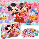 MZZOTOY Puzzles for Kids Ages 4-8, 60 Pieces for Kids Ages 3-5 in a Metal Box Jigsaw Puzzles Girls and Boys Educational Toys Gifts