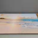 OKEXCKK Beach Coastal Canvas Wall Art - Sunset Picture Painting Print for Office, Bedroom, Living Room Decoration, Large Artwork for Wall Decor (40L" x 20W", Beach Painting)