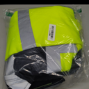 wefeyuv Hi Vis Men's Solid Color Reflective Visibility Sweatshirts Pullover (Medium, Zip-yellow/Navy)
