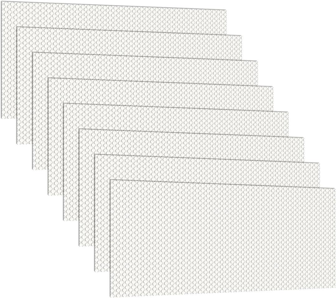 Pangda 8 Pack Replacement Fluorescent Light Covers Clear Acrylic Ceiling Lighting Panel Flat Sheet for Overhead Fixtures, 22.5 x 46.5 x 0.1 Inch