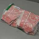 100 Pcs Popcorn Boxes for Party 5.5 Inches Tall Red & White Striped Popcorn Bags Mini Popcorn Buckets & Popcorn Bowl for Movie Theater, Home, Carnival Decorations (100)