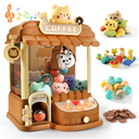 Large Claw Machine for Kids Adults, Mini Vending Machine with 30 Fun Toys, Candy Dispenser Machine, Prize Dispenser with Music L