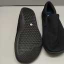 WHITIN Fashion Men's Wide Toe Box Barefoot Sneakers Slip on Canvas Casual Minimalist Zero Drop Sole Shoes Size 12 12W Width Minimus Black 46