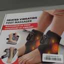 Foot Massager for Neuropathy Plantar Fasciitis Pain Relief, Cordless Heated Vibrating Cloud-Soft Ankle Wrap Feet Massage, Portable 2H Run Time, 6 Heats, 3 Modes, Auto-Off Timer,1 Pair (Blackx2)