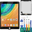 for iPad Air 2 2014 LCD Screen for iPad Air 2 Screen Replacement Air 2nd Gen LCD Display A1566 Touch Digitizer Assembly A1567 Repair Parts Kit(Black,No Home Button)