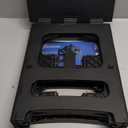 2 Step Folding Stool Non Slip 250 lb Capacity Foldable Step Stool 8 and 17 Inch Dual Height Portable Foot Stool for Kitchen Bathroom Black