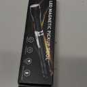 Magnetic Flashlight Gifts for Men Valentines Day Gifts for Him Husband Stocking Stuffers for Men Adults Pickup Tool Cool Extendable Magnet Telescoping Gadgets Fathers Day Birthday for Dad Handyman (Black)