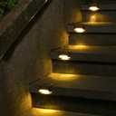 SOLPEX Solar Deck Lights 12 Pack, Waterproof Led Lights for Outdoor Stairs, Step, Fence, Yard, Patio, and Pathway(Warm White)