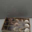 15 Pcs Christmas Ball Ornaments - Brown Beige White Shatterproof Xmas Bulbs Decorations Set - Multicolor Beige Brown Neutral, 80mm 3.15 inch