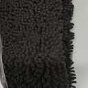 MAYSHINE Plush Shaggy Chenille Bath Mat | Extra Soft, Super Absorbent, Non-Slip Bathroom Rug | Fluffy Microfiber, Area Rug Sets for Bathroom Floor, Kitchen, Living Room | 59"x31" | Black