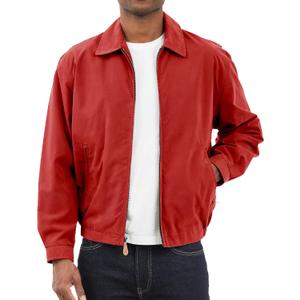 London Fog Men's Auburn Zip-Front Golf Jacket (Regular & Big-Tall Sizes) (X-Large, Chili)