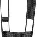 KIMISS Carbon Fiber Gear Panel Frame Cover for 3 2020-2023, Center Console Shift Trim Replacement, Stylish Upgrade Accessory