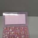 NOVO OVO Short Sharp Square White French Tip Nail Tips Press on BERRY PINK, Need Builder Gel Top Coat Nail Glue,Soft Gel Fake Nail Extension, Full Cover False Nails for Salon DIY x15 Sizes 240 pcs