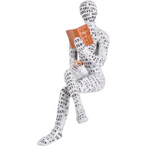 Home Decor Thinker Statue Pulp Reading Women Aesthetic Bookworms Abstract Sculpture Decoration for Home, Office, Living Room2