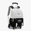 Mildame Rolling Backpack for Girls Boys School Backpack with Wheels Kids Wheeled Bookbag Black Roller Back Pack
