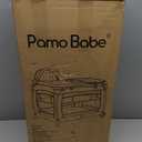 Pamo Babe Portable Playpen Foldable Playard for Baby and Toddler Mattress, Changing Table for Newborn Portable Playard (Black)