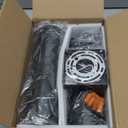 DAKAFUL Dimmable Wall Lights Outdoor 2 Packs, Integrated LED Cylinder Up Down 12W 2700K Modern Aluminum Light, Waterproof Exterior Light for Porch Patio Door (Black)