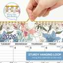 4 x Calendar 2026-2027, 18-Month Wall Calendar from Jan 2026 to Jun 2027, 11.5" x 14.7", Spiral Binding Hanging Monthly Calendar with Twin-Wire Binding, Perfect for Home or Office - Vintage Floral