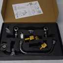 8 Inch Commercial Kitchen Wall Mount Faucet, 8 Inch Center Wall-Mount Utility Sink Faucets, 2 Handle Wall Mounted Faucets for Kitchen Laundry Room Restaurant